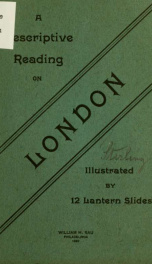 A descriptive reading on London;_cover