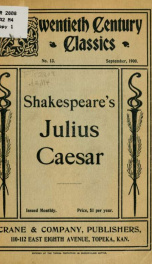 Shakespeare's Julius Cæsar_cover