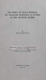 The effect of trace minerals on cellulose digestion as studied in the artificial rumen_cover