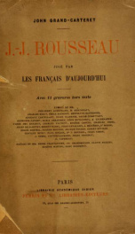 J.-J. Rousseau jugé par les français d'aujourd'hui_cover