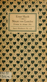 Ninon von Lenclos, drama in einem akt_cover