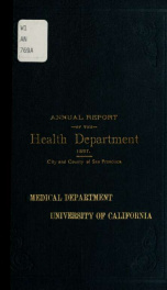 Annual report - San Francisco Department of Public Health 1896/97_cover