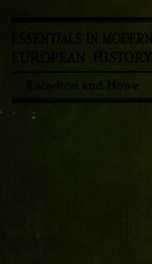 Essentials in modern European history_cover