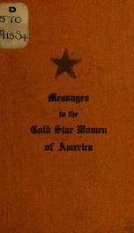 Messages to the gold star women of America_cover