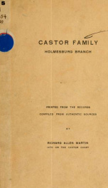 Castor family, Holmesburg branch_cover