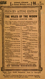 The wiles of the widow; a Yorkshire comedy in one act_cover