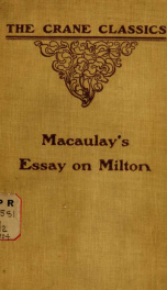 Macaulay's essay on Milton;_cover