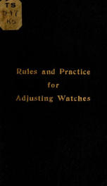 Rules and practice for adjusting watches_cover