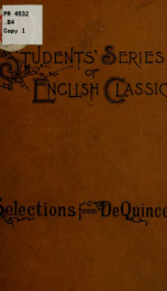 Joan of Arc, and other selections from Thomas De Quincey_cover