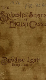 Paradise lost. Books I-III_cover