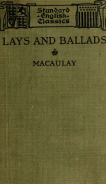 Macaulay's Lays of ancient Rome : The Armada, Ivry, and The battle of Naseby_cover