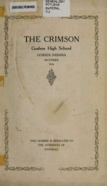The Crimson 1, Oct. 1916_cover