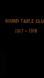 The Round Table : Fort Wayne, Indiana yr. 1917-18_cover