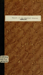 Report of the Adjutant-General of North Carolina [serial] 1835_cover