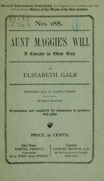 Aunt Maggie's will .._cover