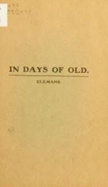 In days of old .._cover