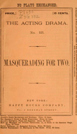 Masquerading for two .._cover