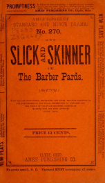 Slick and skinner; or, The barber pards .._cover