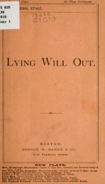 Lying will out .._cover