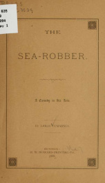 The sea-robber .._cover