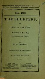 The bluffers; or, Dust in the eyes .._cover