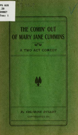 The comin' out of Mary Jane Cummins .._cover