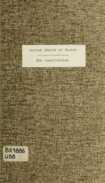 The constitution... : as approved by the Adjourned meeting of the Second General synod... July 6-8, 1980... For submission to the synods and the churches. Included... are the bylaws._cover