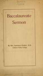 Baccalaureate sermon_cover