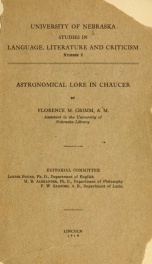 Astronomical lore in Chaucer_cover