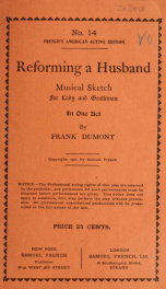 Reforming a husband; musical sketch for lady and gentleman in one act_cover