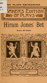 Hiram Jones' bet .._cover