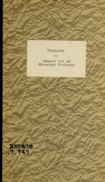 Demand for an educated ministry : an address delivered before the students and trustees of Western College, Western, Iowa, at the annual commencement_cover