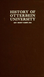 Otterbein university, 1847-1907_cover