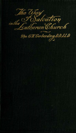The way of salvation in the Lutheran church_cover