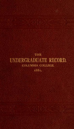 The undergraduate record_cover