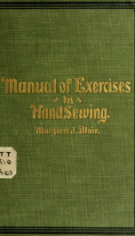 Manual of exercises in hand sewing_cover