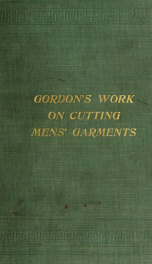 Gordon's work on cutting men's garments;_cover