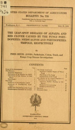 The leaf-spot diseases of alfalfa and red clover caused by the fungi Pseudopeziza medicaginis and Pseudopeziza trifolii, respectively_cover