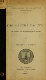 The water hyacinth, and its relation to navigation in Florida_cover