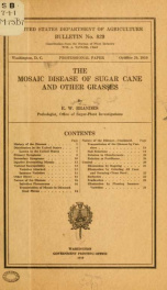 The mosaic disease of sugar cane and other grasses_cover