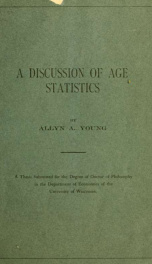 A discussion of age statistics_cover