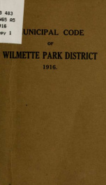 Municipal code of Wilmette park district_cover