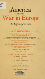 America and the war in Europe;_cover