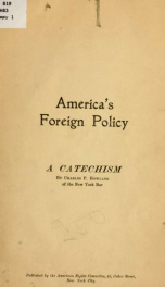 America's foreign policy : a catechism_cover