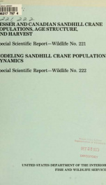 Special scientific report--wildlife 221-222_cover
