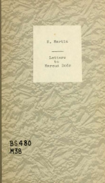 Letters to Marcus Dods_cover