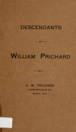 Descendants of William Prichard_cover