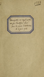 Description et explication du feu d'artifice elevé dans la place des Halles pour la Paix D'Utrecht : par les ordres de Messieurs les Maires & Echevins de la ville de Chartres, tiré le mardi 6. juin 1713_cover