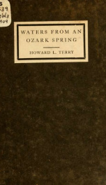 Waters from an Ozark spring; a book of verse_cover