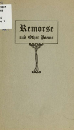 Remorse and other poems_cover